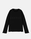 Undergold Basics Undgld Destroyed Knit Sweater – Black