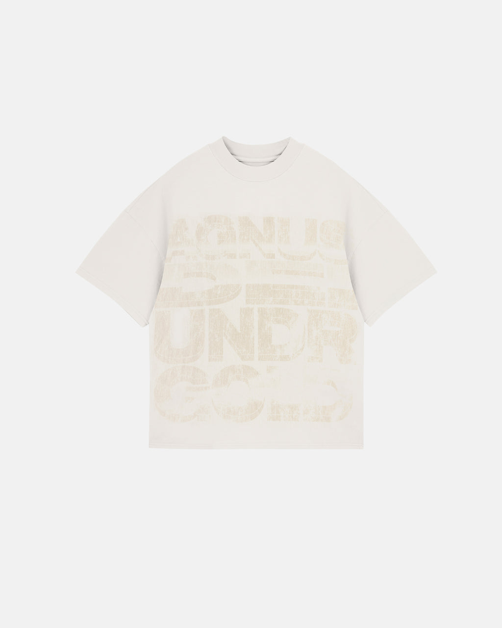 AGNUS DEI CHROME BOXY FIT TSHIRT CREAM