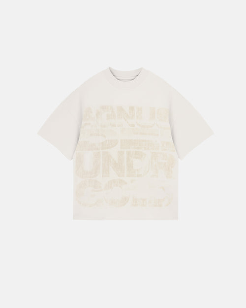 AGNUS DEI CHROME BOXY FIT TSHIRT CREAM