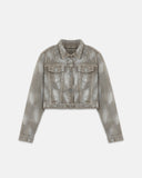 Undergold 94' W Worn Logo Jacket Smoke Gray