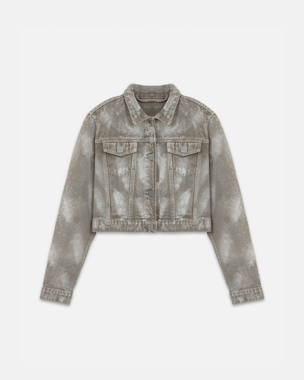 UNDERGOLD - 94' W Worn Logo Jacket - Smoke Gray