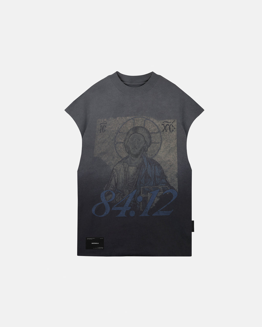 GRATIA PLENA PANTOCRATOR SLEEVELESS TSHIRT FADED BLACK