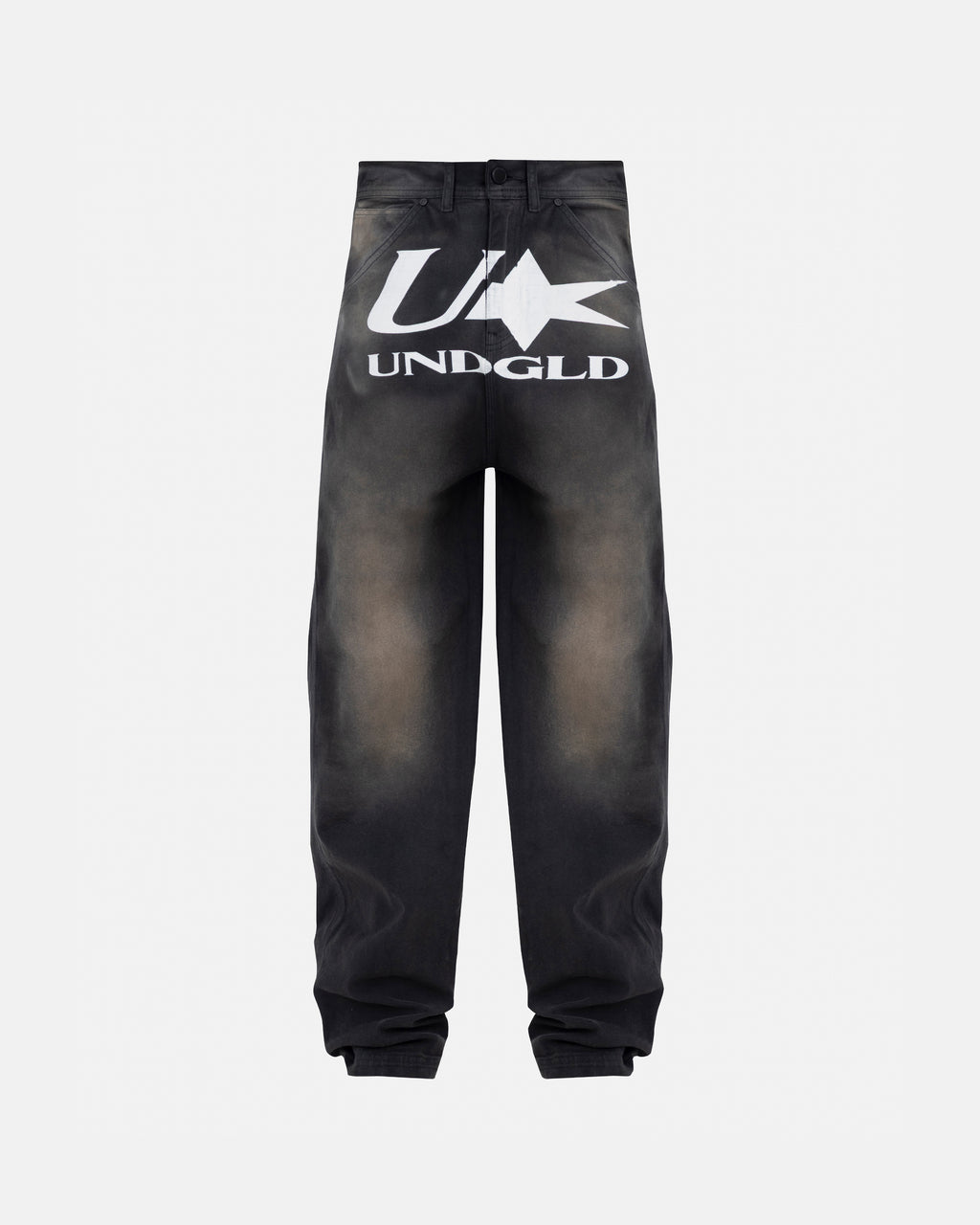AGNUS DEI U STAR WIDE JEAN DIRTY BLACK