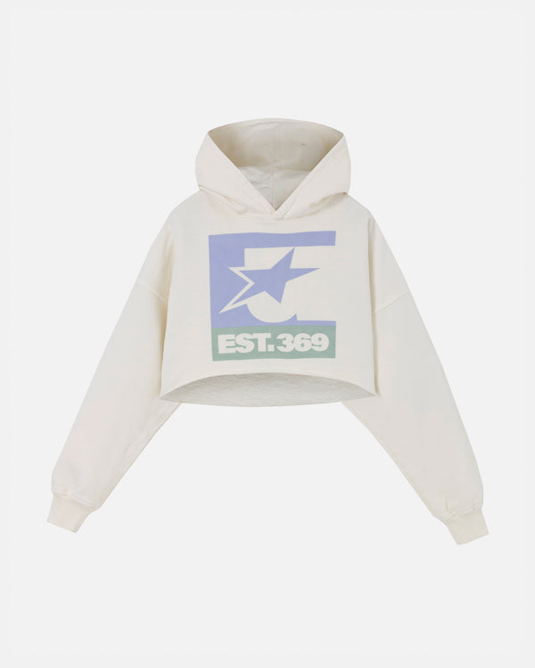 UNDERGOLD - W Stardust Symbol Cropped Hoodie - White