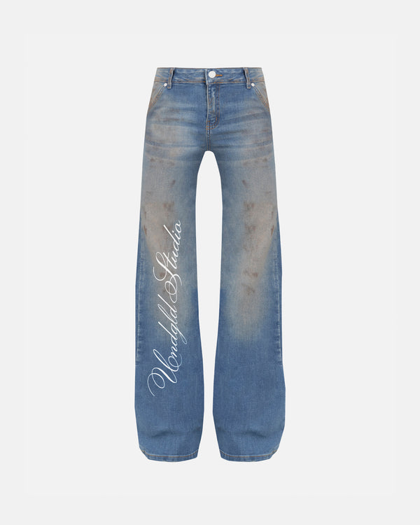 UNDERGOLD - W Stardust Undgld Studio Flare Jeans - Mechanic Blue