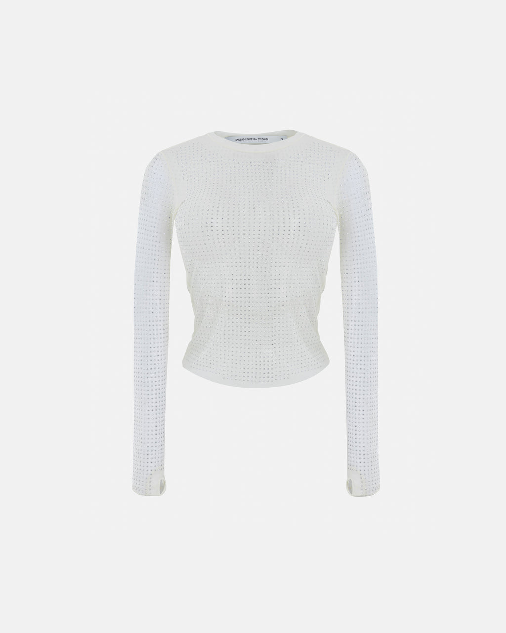 AGNUS DEI RHINESTONE LONGSLEEVE CREAM