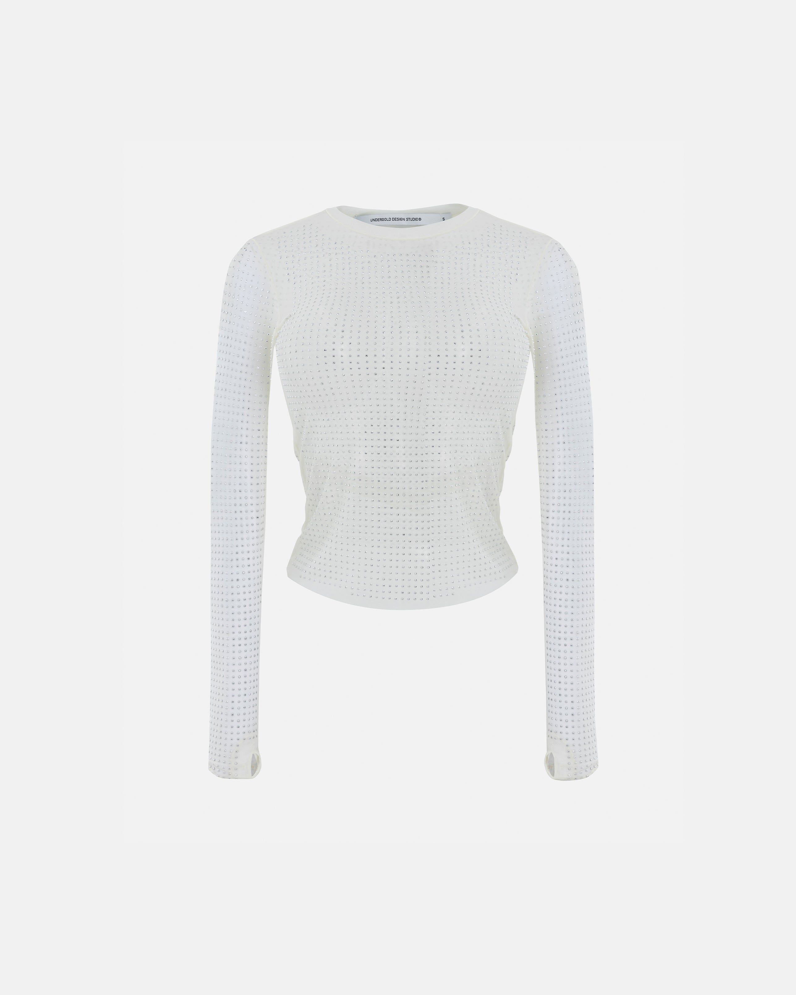 AGNUS DEI RHINESTONE LONGSLEEVE CREAM
