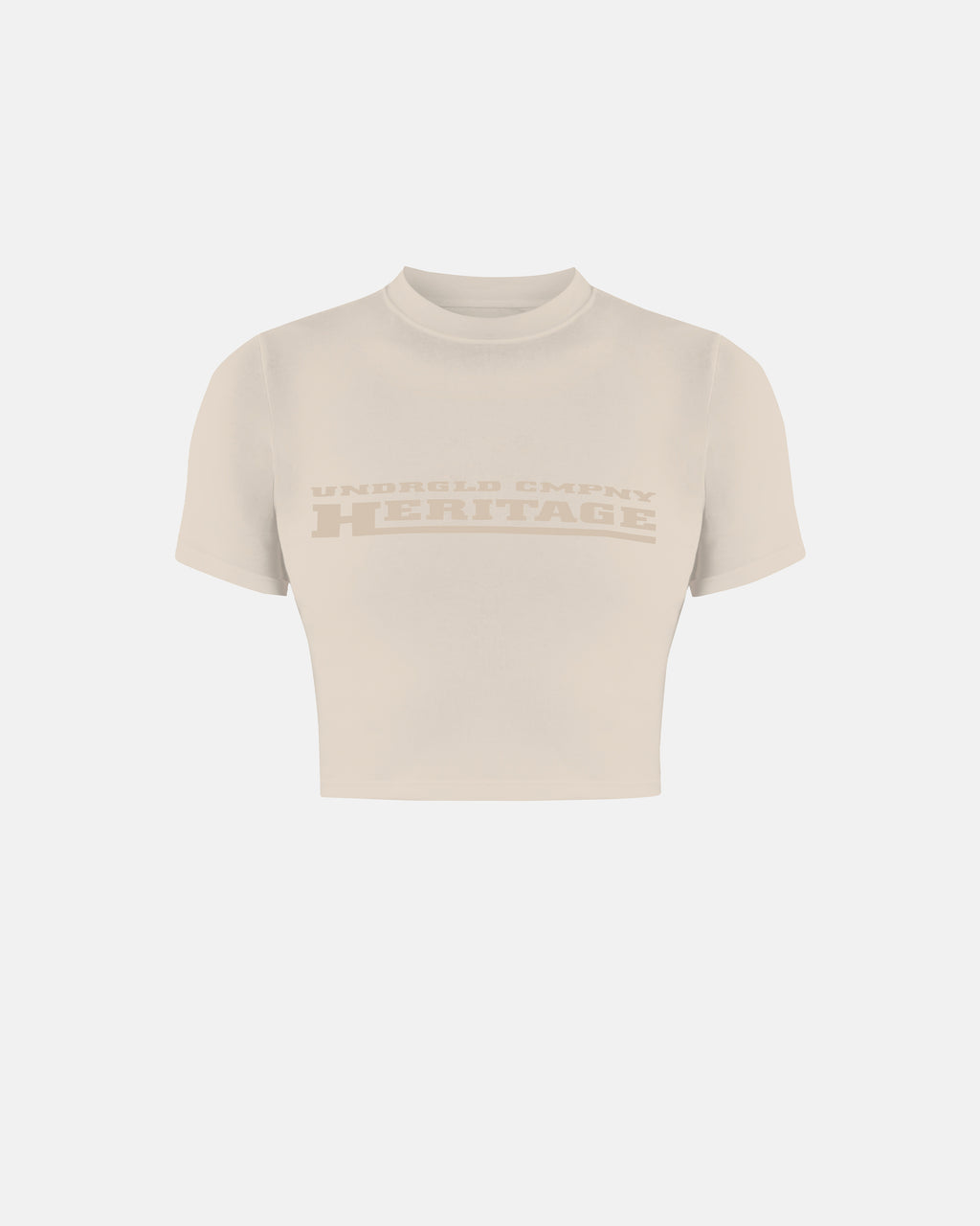 UNDERGOLD GOLDEN HERITAGE RAW BABY TEE – CREAM