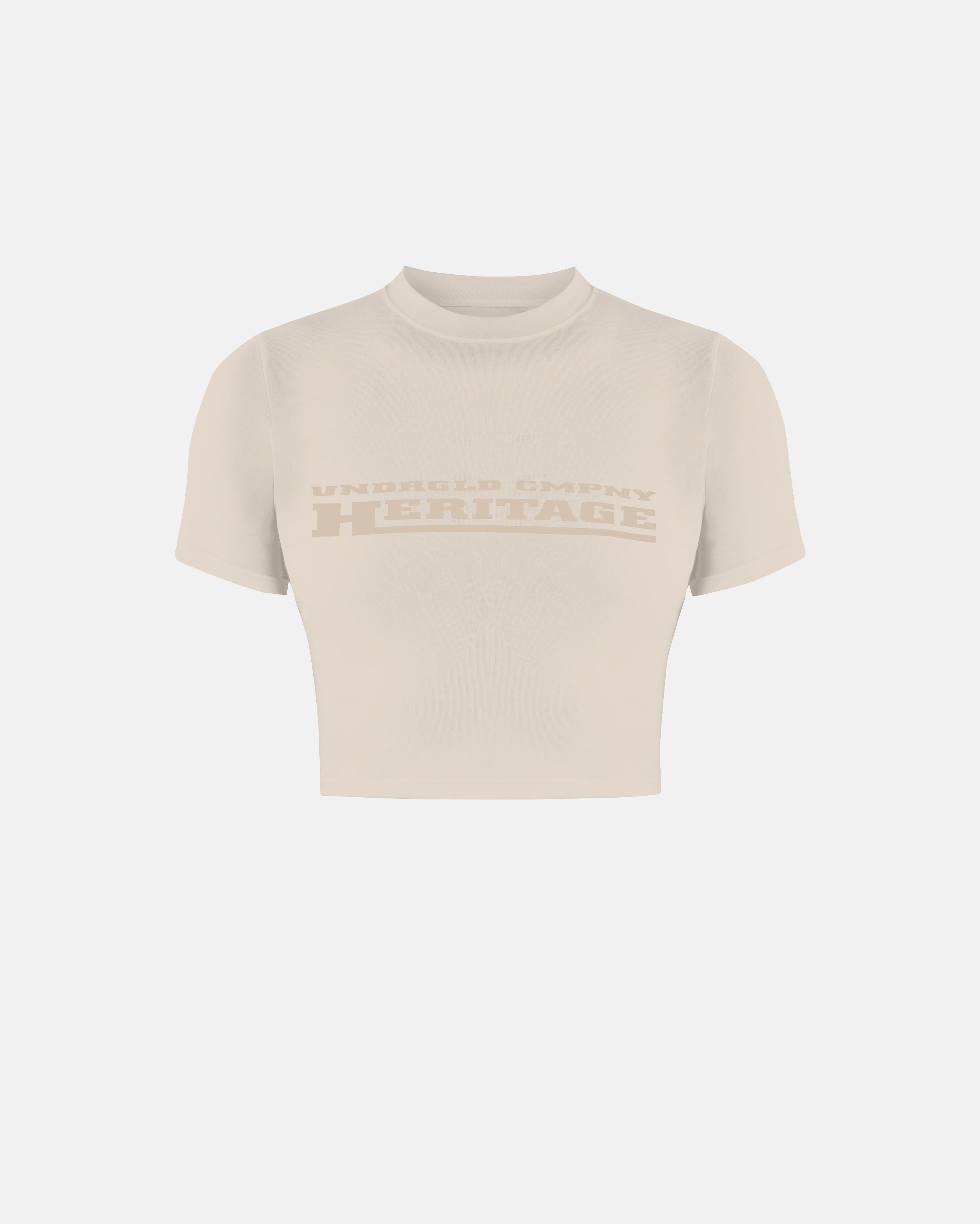 UNDERGOLD GOLDEN HERITAGE RAW BABY TEE – CREAM
