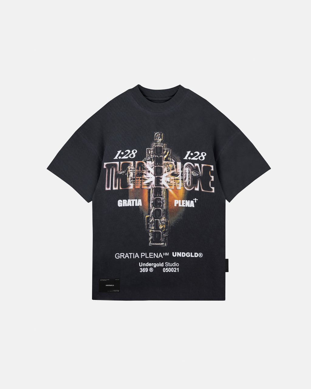 GRATIA PLENA THE RISEN ONE TSHIRT VINTAGE BLACK