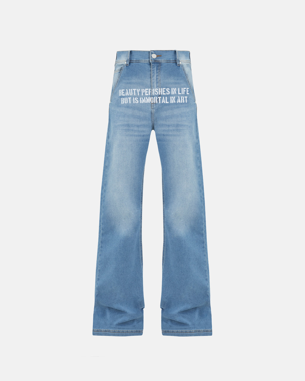 THE PATH BEAUTY FLARE JEAN BLUE