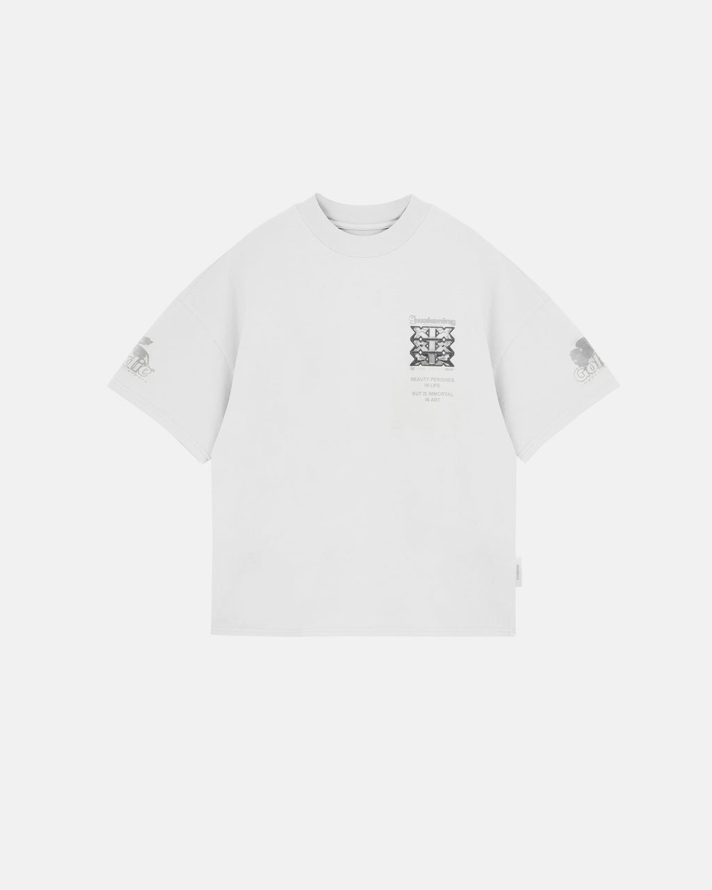 UNDERGOLD  AGNUS DEI AWAKENING BOXY FIT TSHIRT WHITE