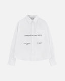 UNDERGOLD ECHOES BEAUTY LONG SLEEVE BOXY FIT SHIRT BONE 