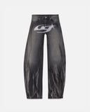 UNDERGOLD - Pants W Act 1 UG Star Barrel Vein Jean Washed - Black