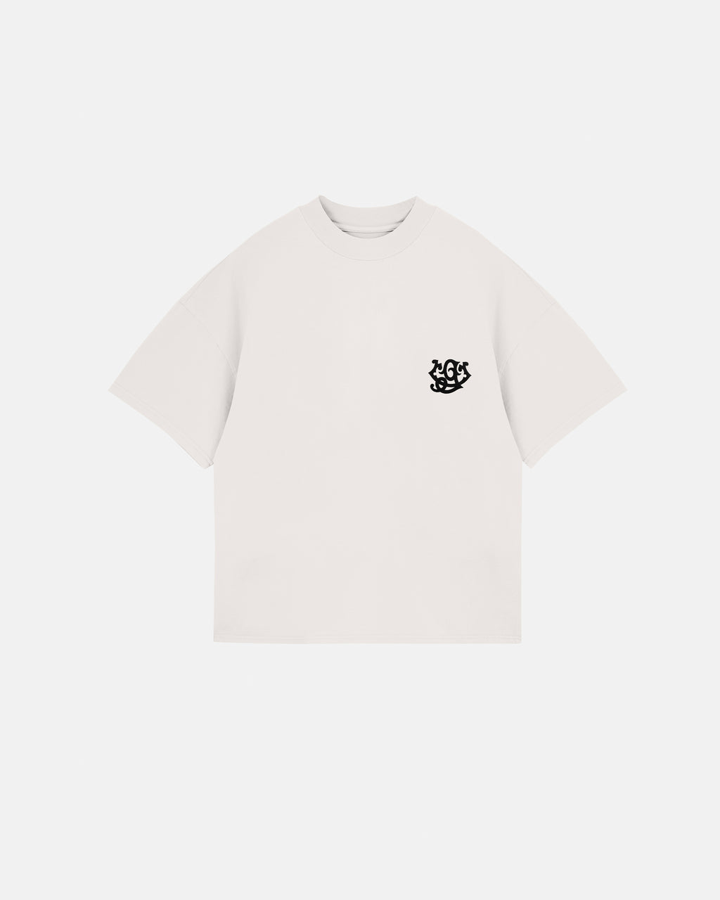 THE PATH MONOGRAM BOXY FIT TSHIRT WHITE