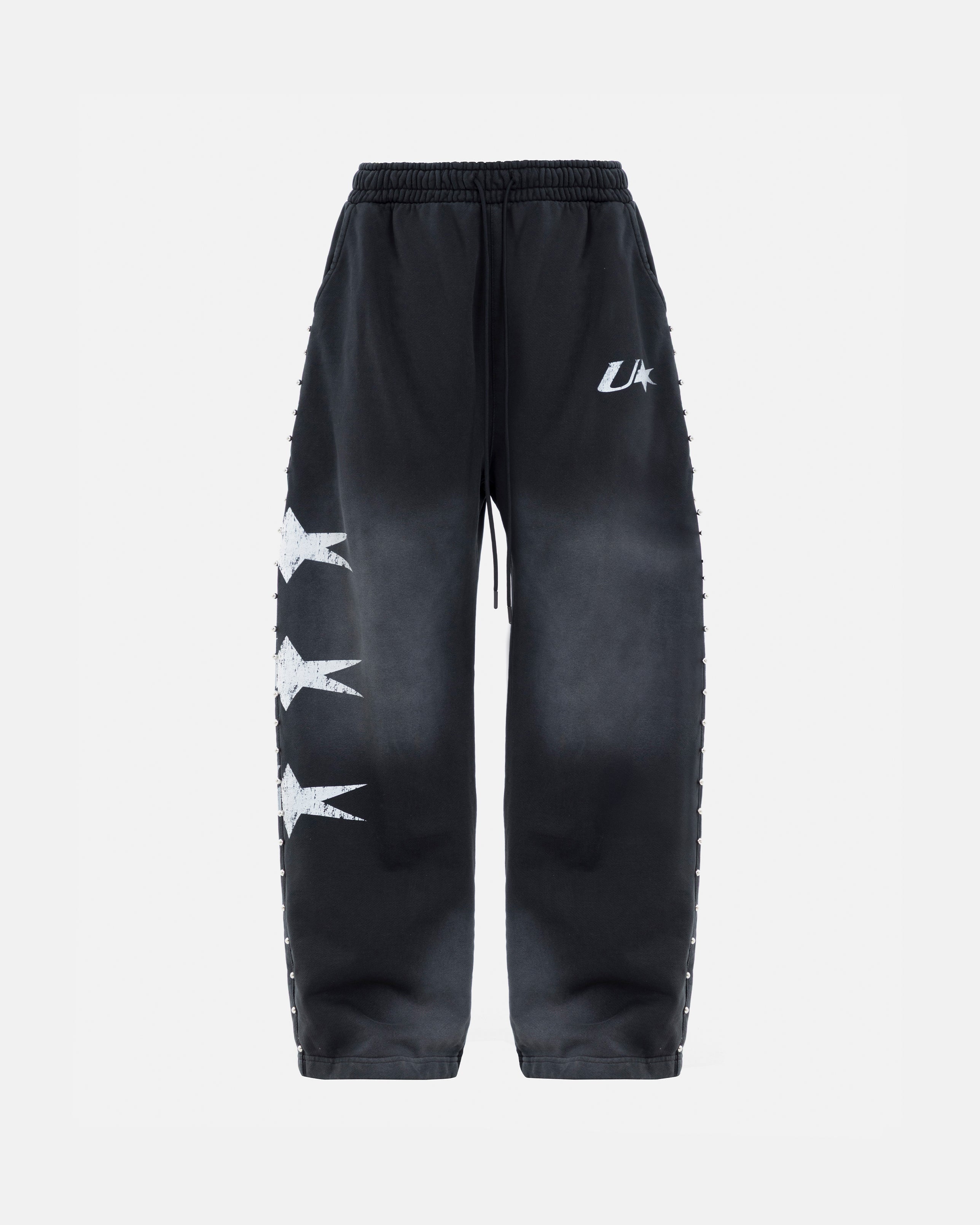 UNDERGOLD AGNUS DEI U STAR STRAIGHTPANTS SMOKEY BLACK