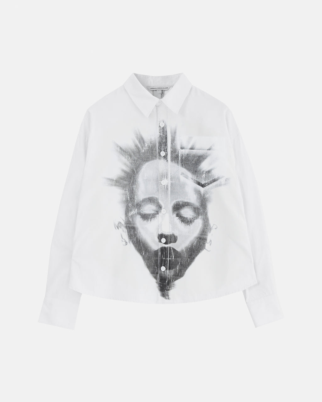 HELIOS FACE LONG SLEEVE BOXY SHIRT BONE
