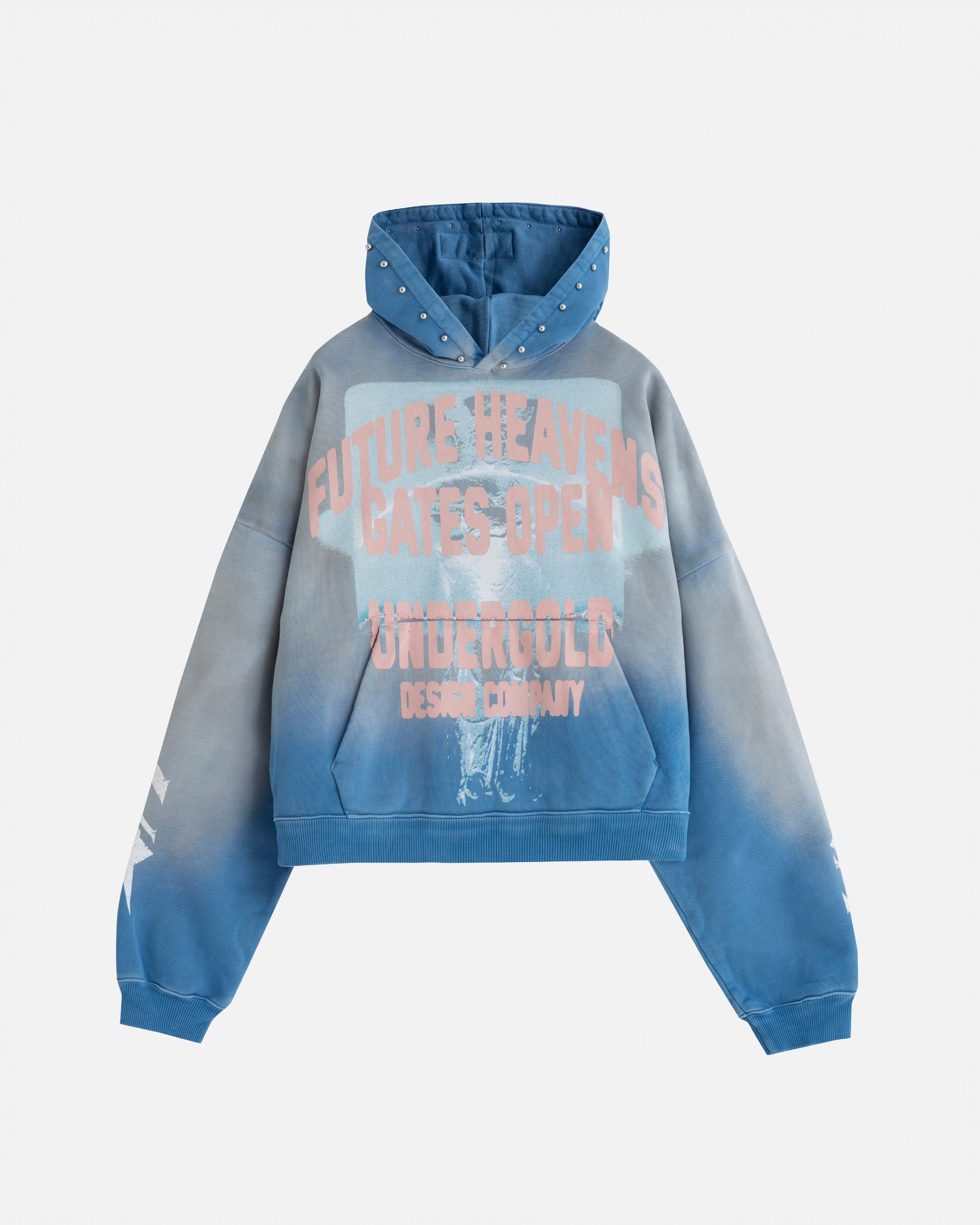 AGNUS DEI FUTURE HEAVENS HOODIE STORM BLUE