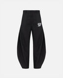 UNDERGOLD THE PATH MONOGRAM BARREL TROUSER BLACK CHALK LINE