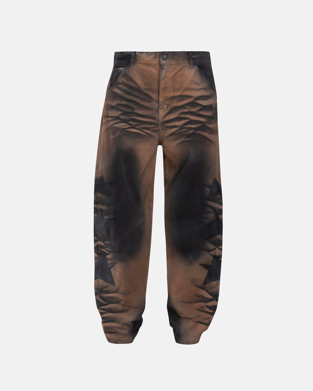 UNDERGOLD STARDUST STARS WIDE JEANS VINTAGE BROWN