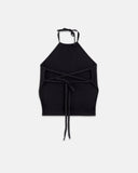 Undergold 94' W Basics Knit Strap Top Black