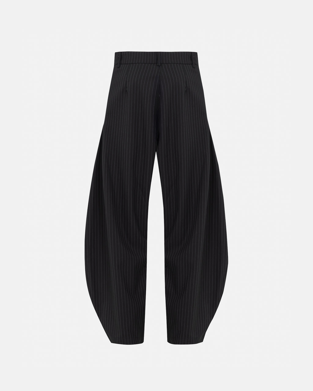 THE PATH MONOGRAM BARREL TROUSER BLACK / CHALK LINE