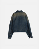 Undergold Agnus Dei Undrgld Ripped Jacket Dirty Blue