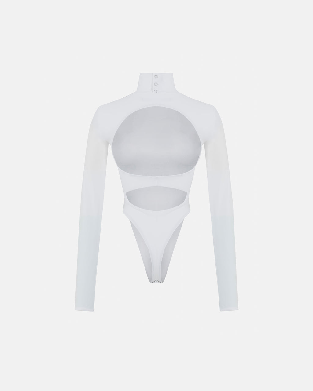 BASICS TURTLENECK BACKLESS BODY WHITE
