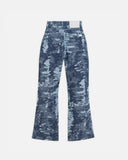 UNDERGOLD W CAPSULE BASIC JACQUARD WIDE JEANS CAMMO BLUE