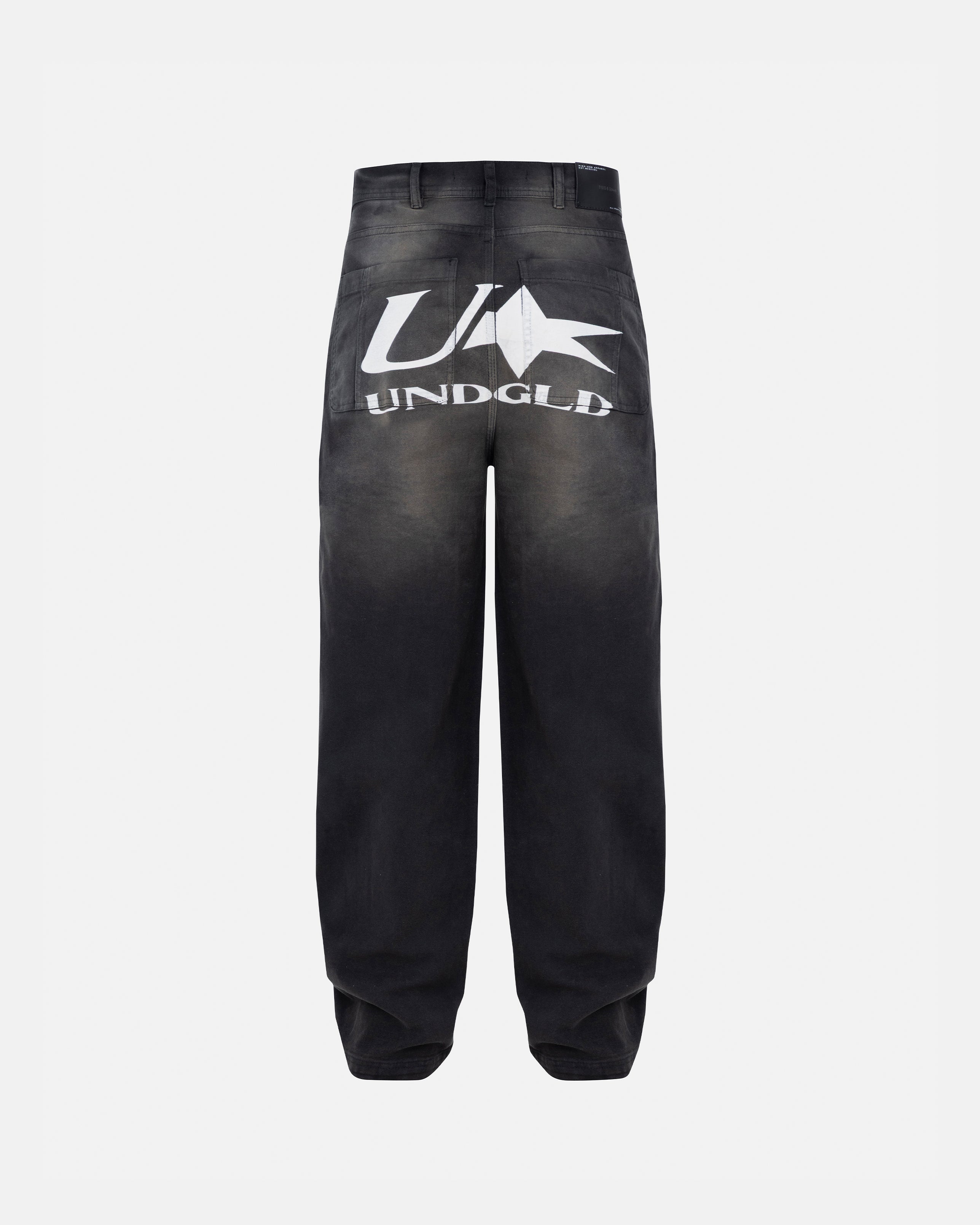 AGNUS DEI U STAR WIDE JEAN DIRTY BLACK