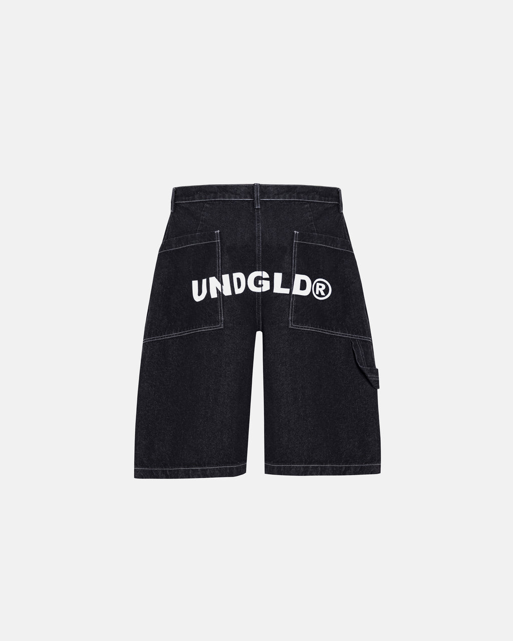 BASICS UNDGLD DENIM SHORT BLACK