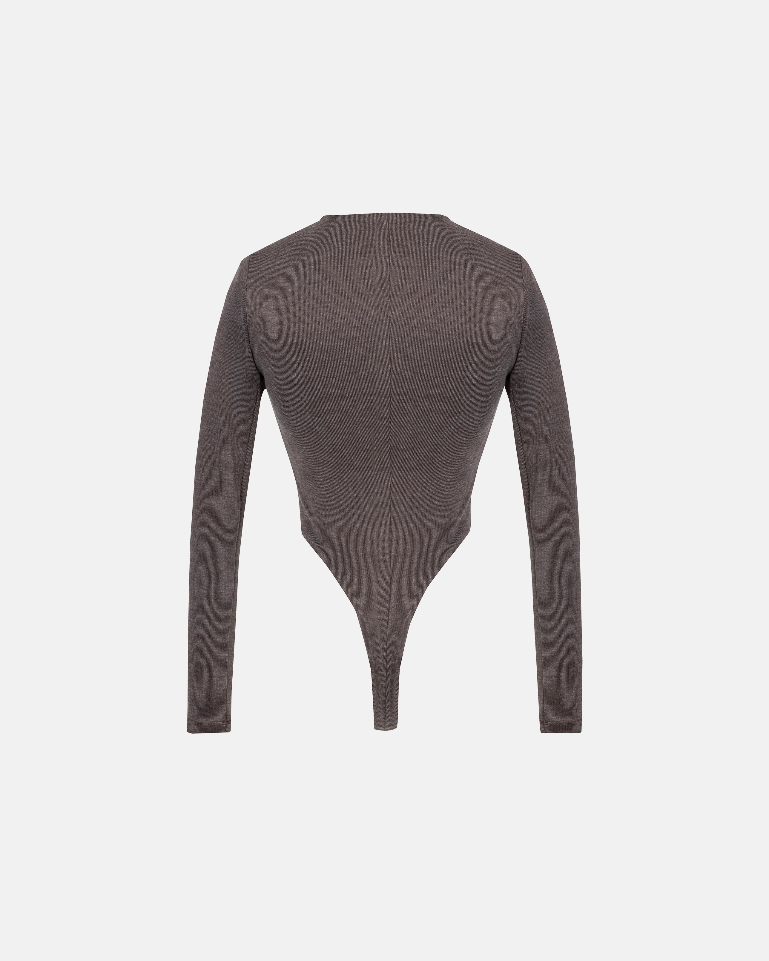 BASICS OVAL BRAIDED BODYSUIT – BROWN