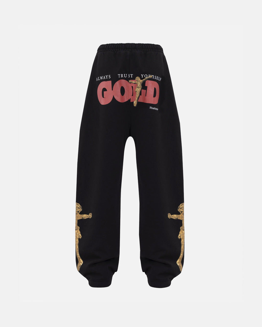 UNDERGOLD THE PATH GOLDEN CHRIST STRAIGHTPANTS BLACK