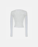 UNDERGOLD W AGNUS DEI RHINESTONE LONGSLEEVE – CREAM