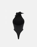UNDERGOLD BASICS BACKLESS HALTER BODY BLACKL