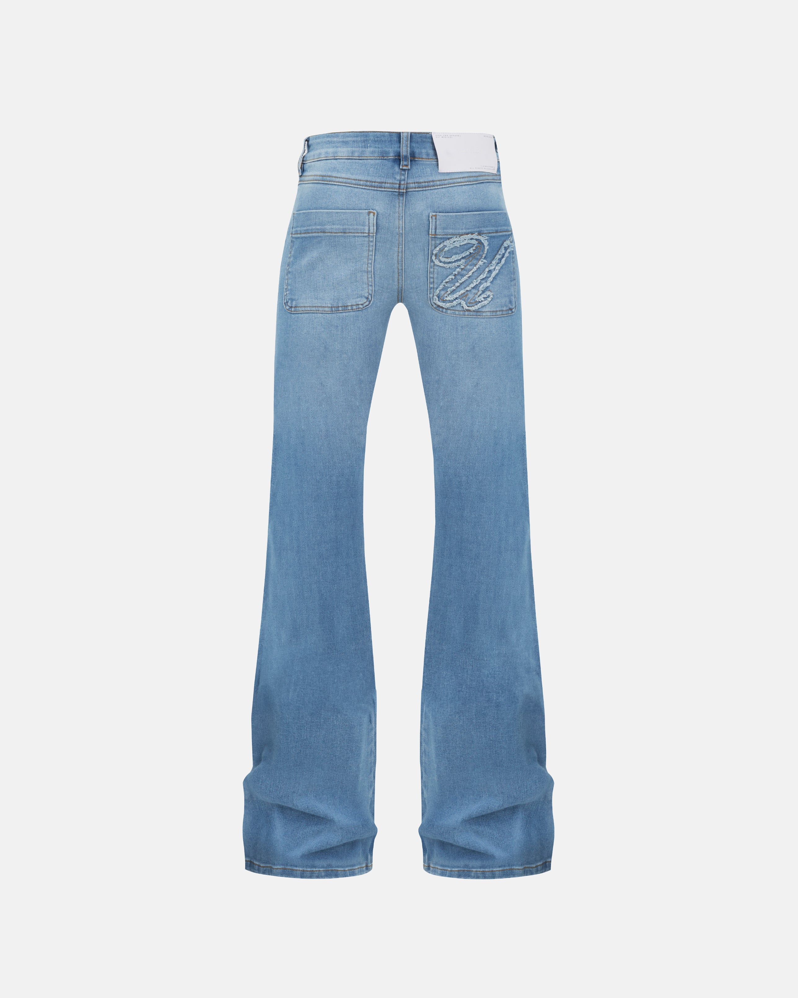 W THE PATH BEAUTY FLARE JEAN BLUE