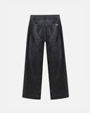 UNDERGOLD W CAPSULE BASIC PLEATHER WIDE JEANS BLACK