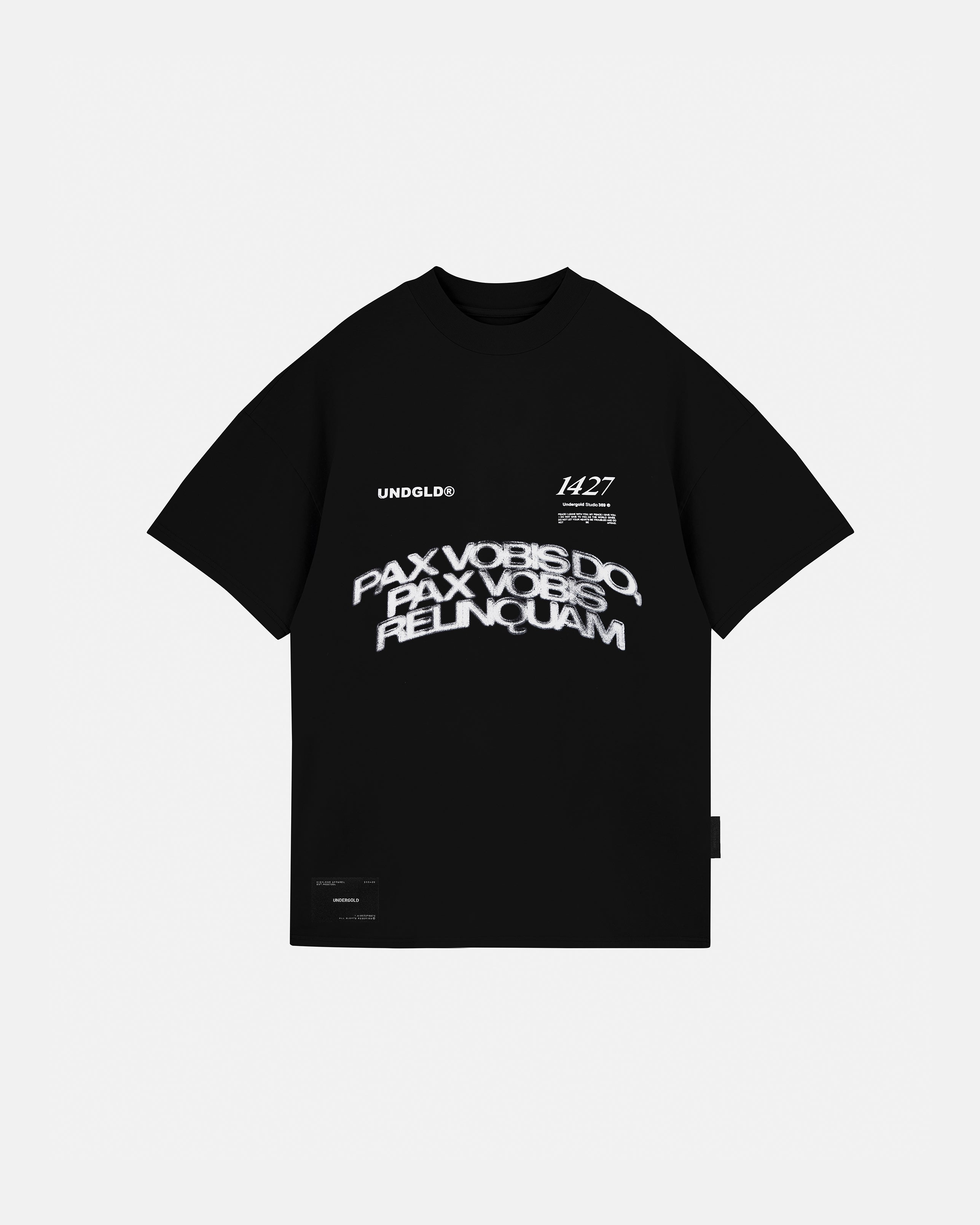 GRATIA PLENA PAX TSHIRT BLACK
