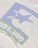 Undergold W Stardust Symbol Cropped Hoodie – White