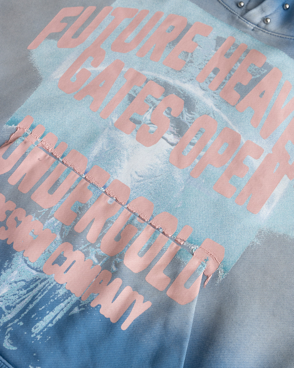 AGNUS DEI FUTURE HEAVENS HOODIE STORM BLUE