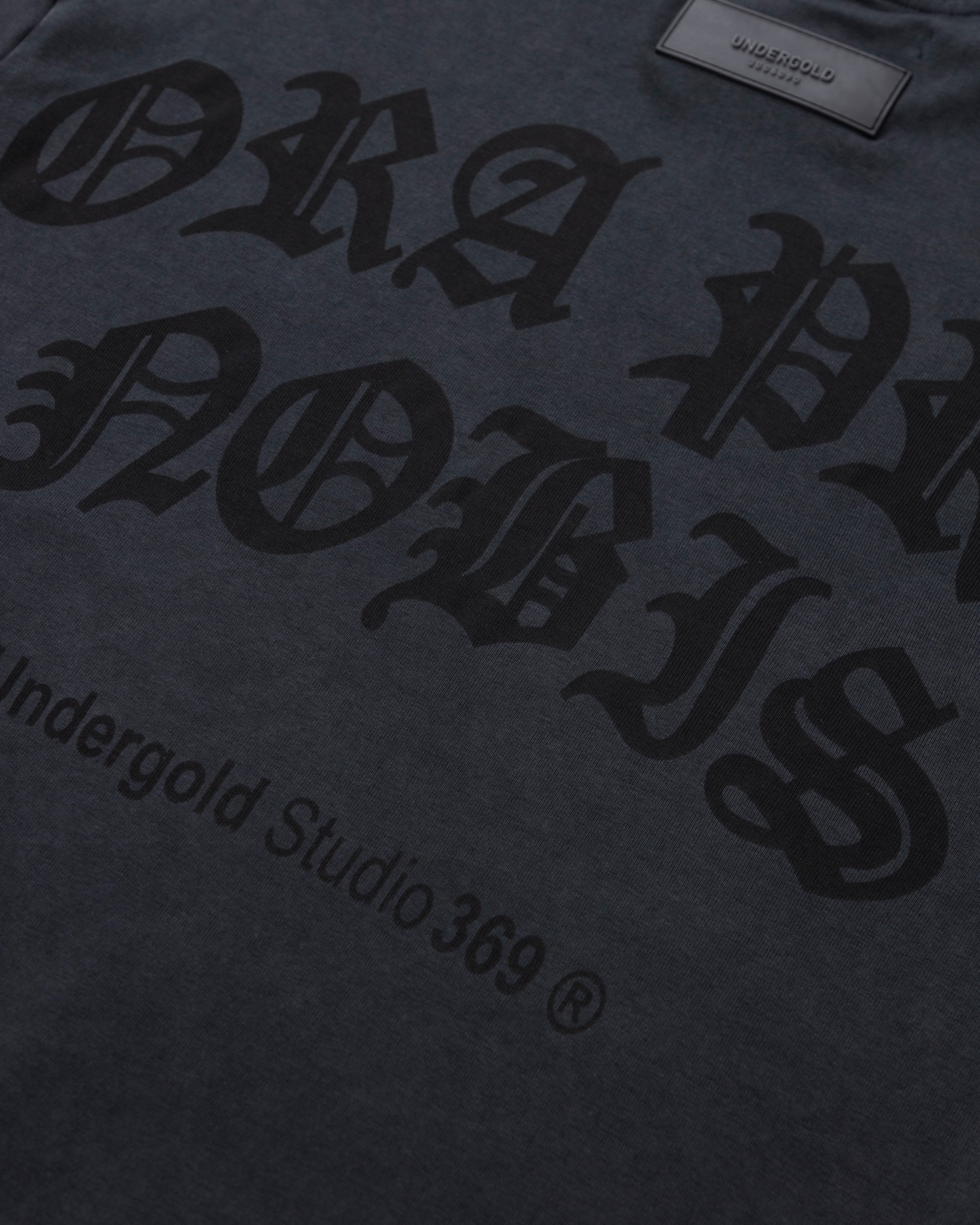 UNDERGOLD GRATIA PLENA ORA PRO NOBIS BOXY FIT TSHIRT VINTAGE BLACK