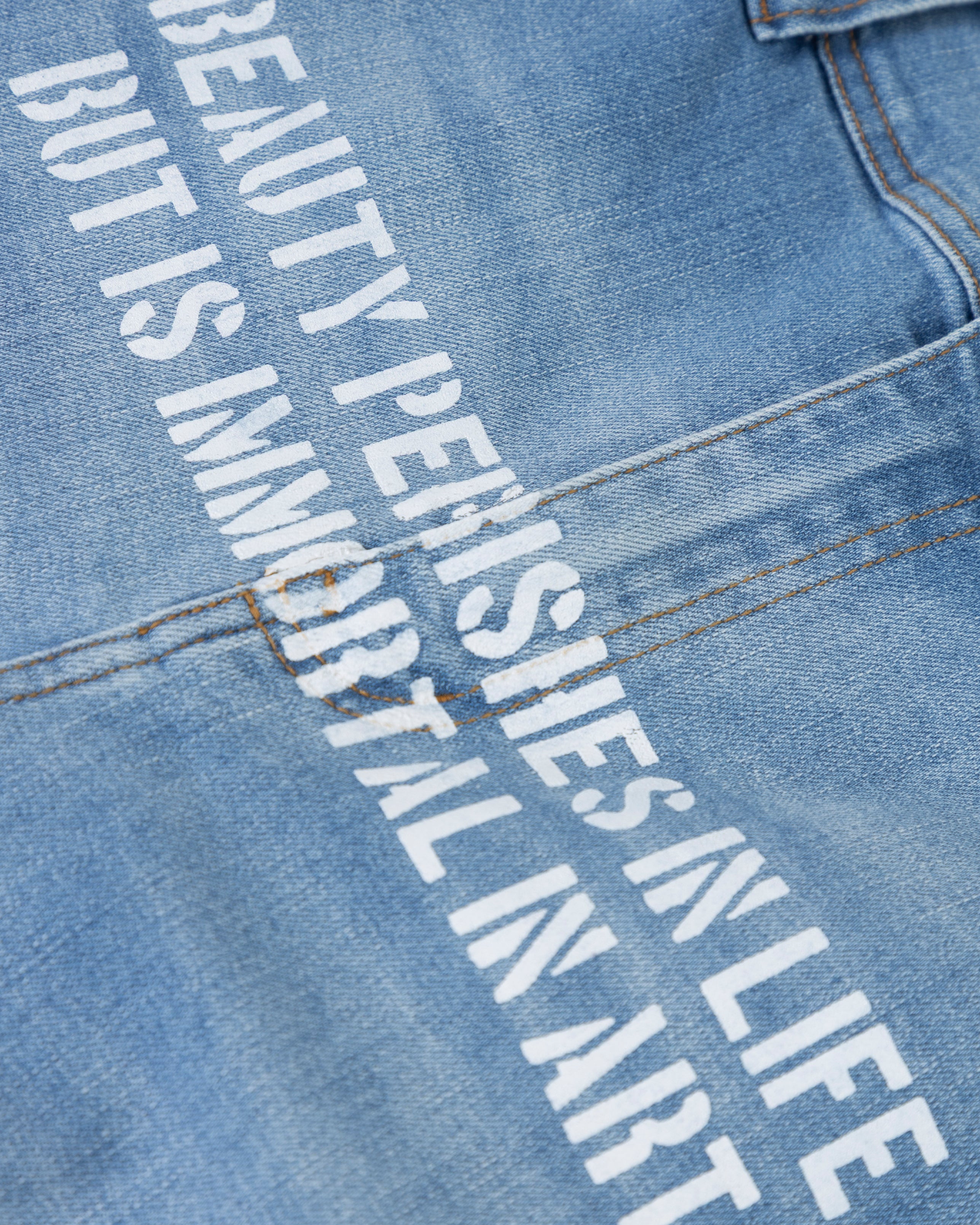 W THE PATH BEAUTY FLARE JEAN BLUE