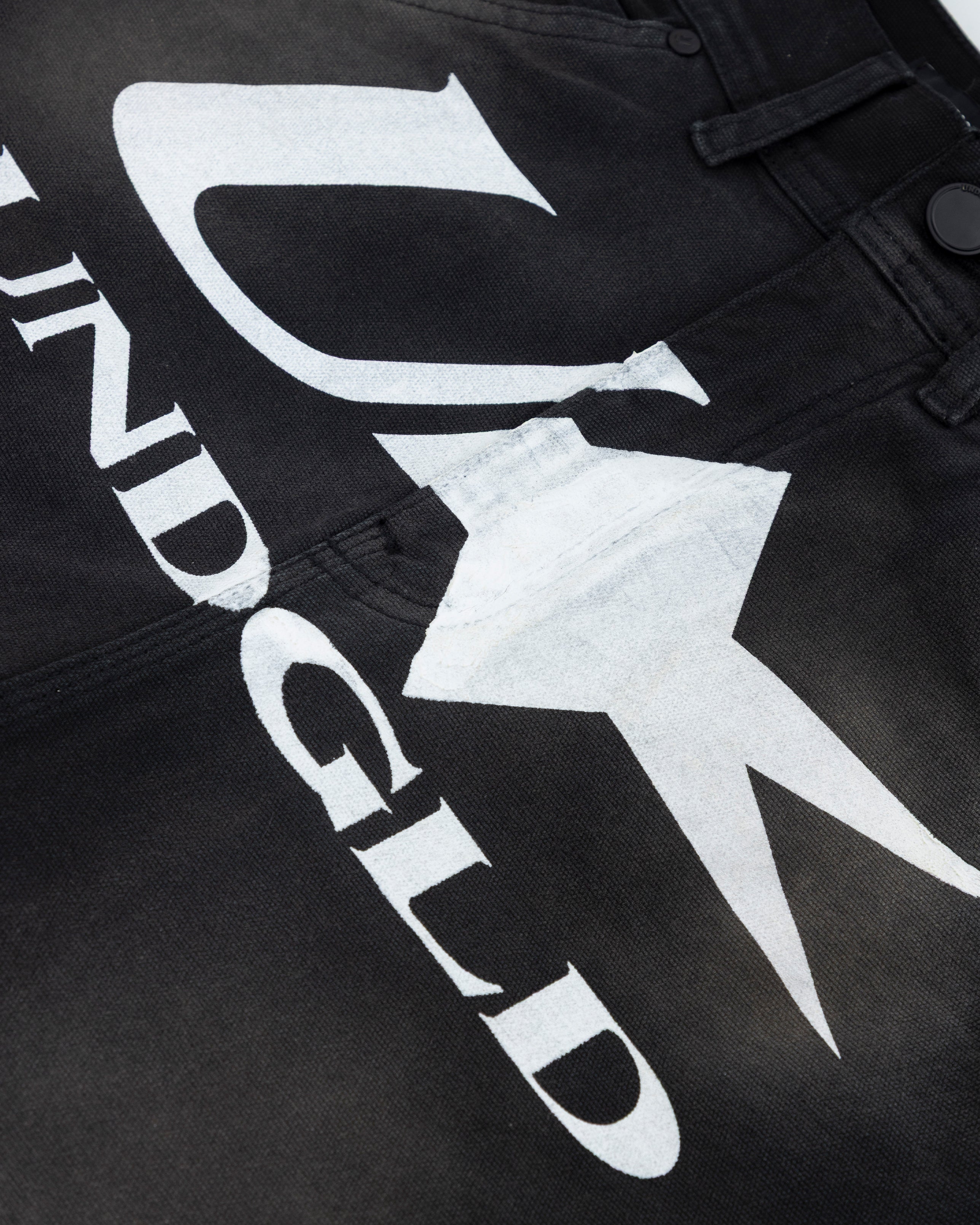 UNDERGOLD AGNUS DEI U STAR WIDE JEAN DIRTY BLACK