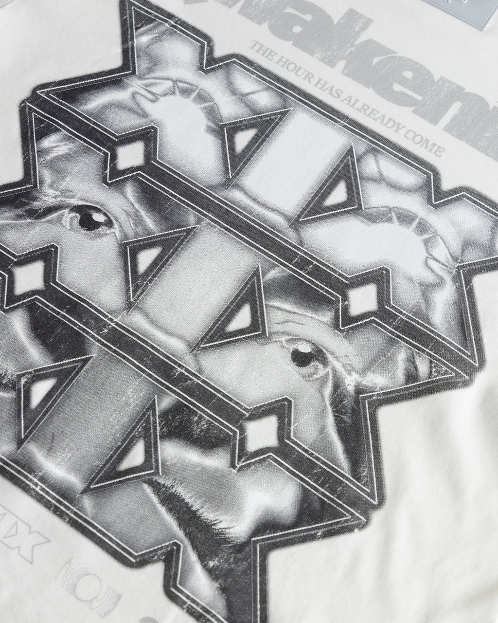 UNDERGOLD  AGNUS DEI AWAKENING BOXY FIT TSHIRT WHITE