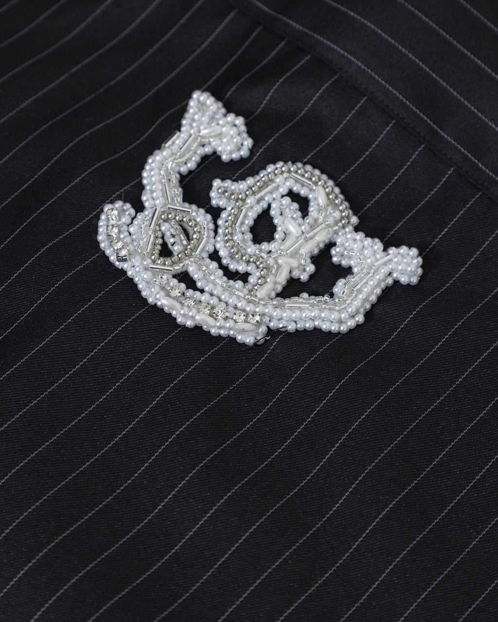 UNDERGOLD THE PATH MONOGRAM BOXY FIT SHIRT BLACK / CHALK LINE