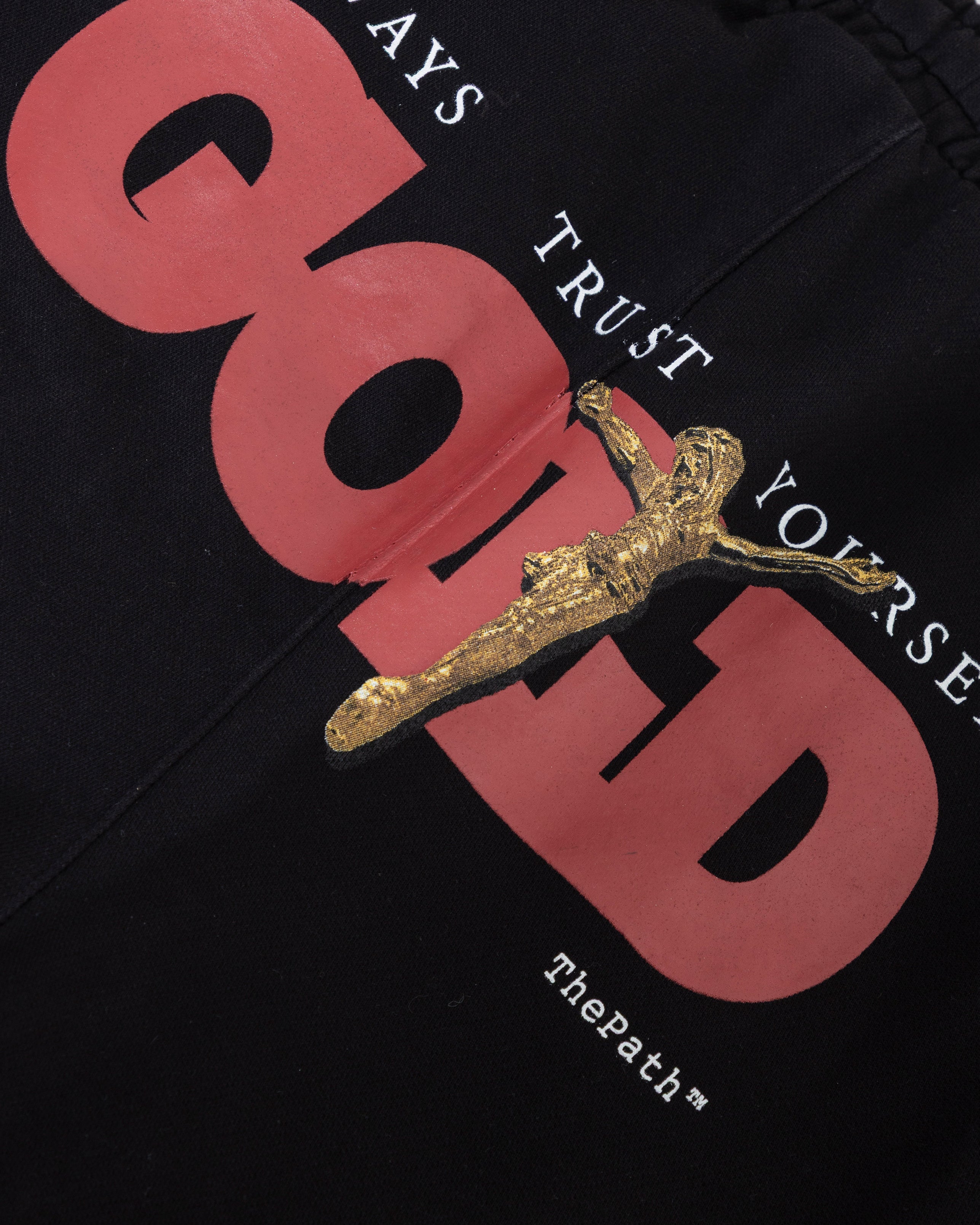 UNDERGOLD THE PATH GOLDEN CHRIST STRAIGHTPANTS BLACK