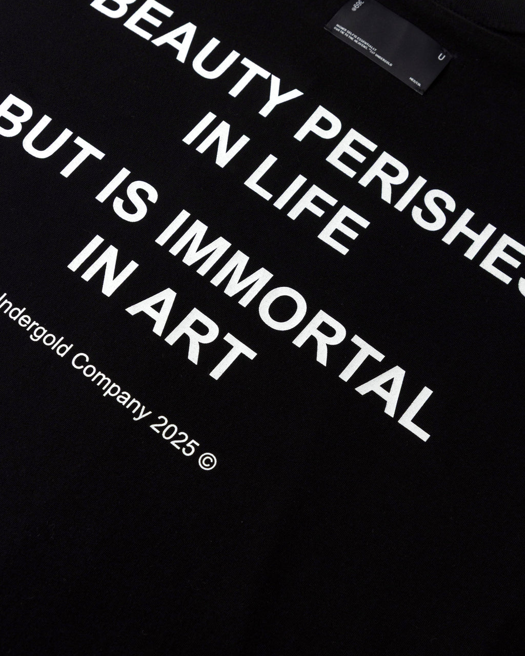 UNDERGOLD ECHOES BEAUTY TSHIRT BLACK
