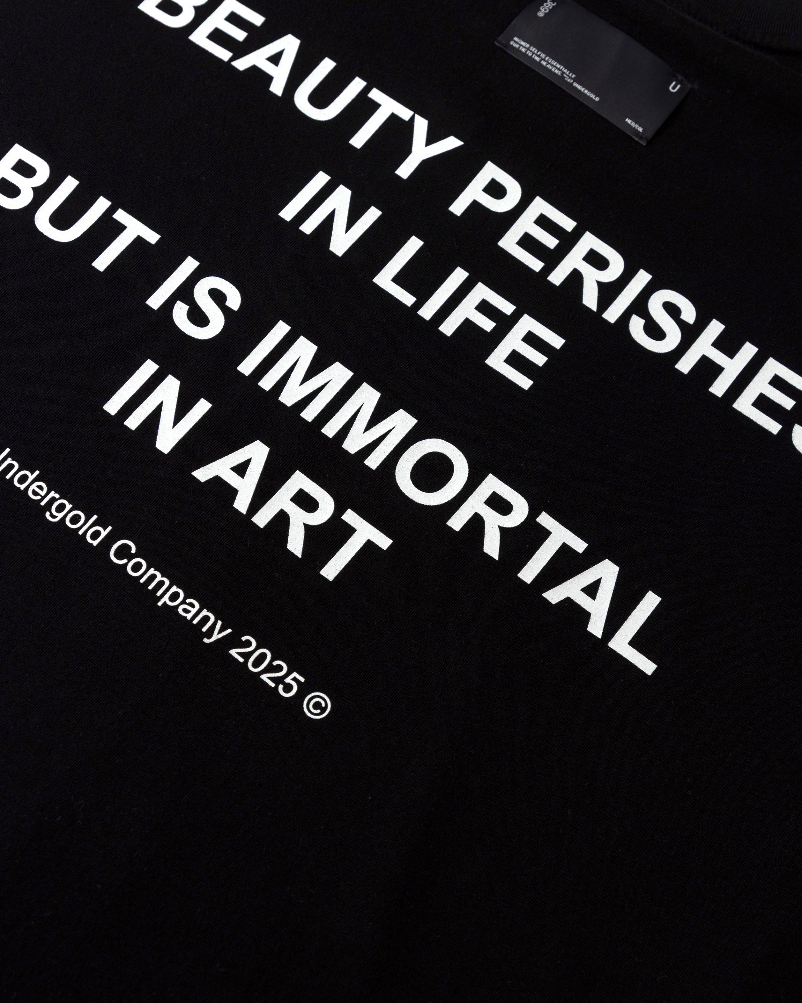 UNDERGOLD ECHOES BEAUTY TSHIRT BLACK
