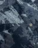 Undergold Capsule Basic Jacquard Wide Jeans Cammo Blue
