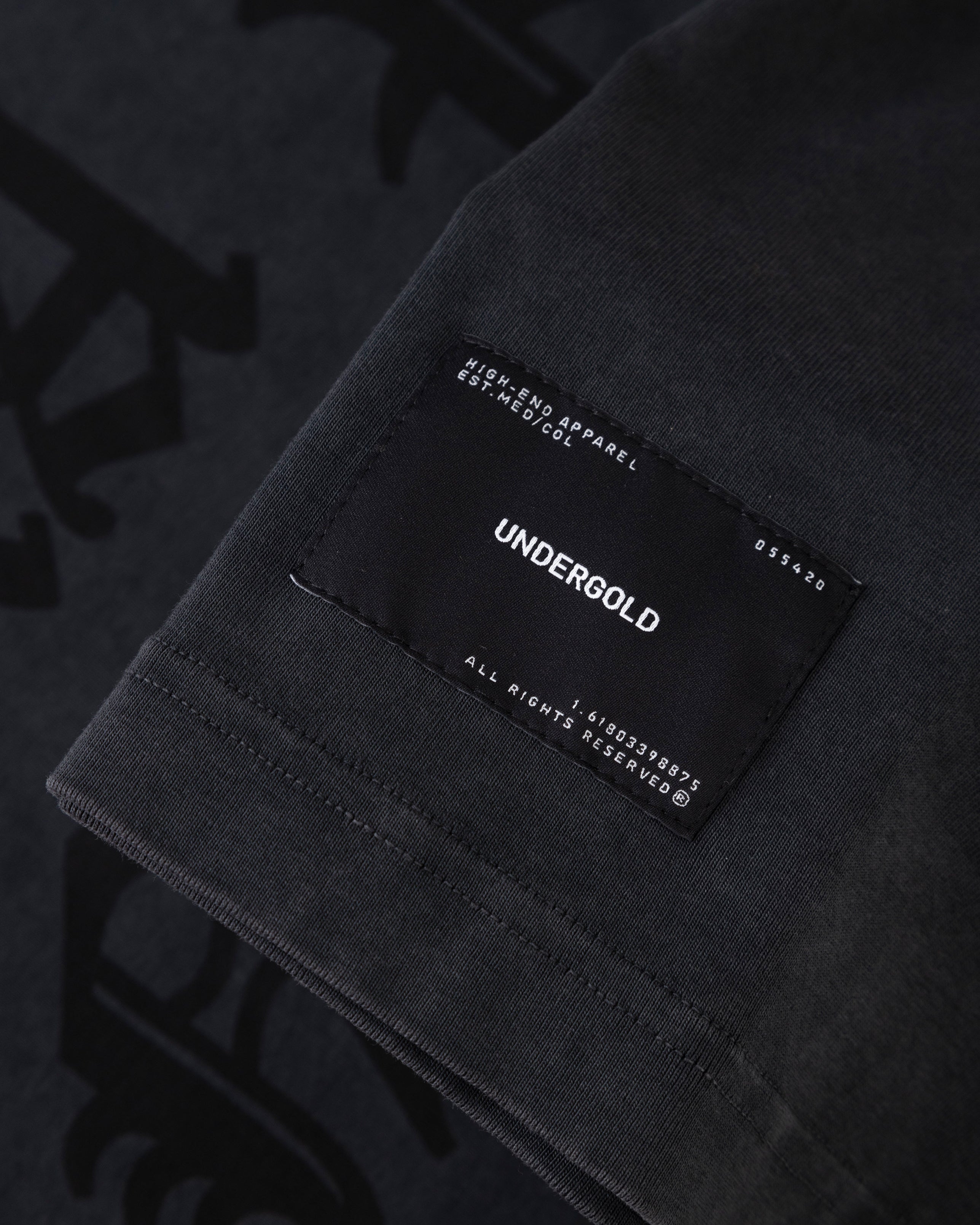 UNDERGOLD GRATIA PLENA ORA PRO NOBIS BOXY FIT TSHIRT VINTAGE BLACK